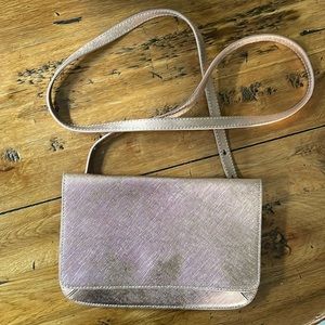 Banana Republic Pink Metallic Shimmer Purse/Clutch